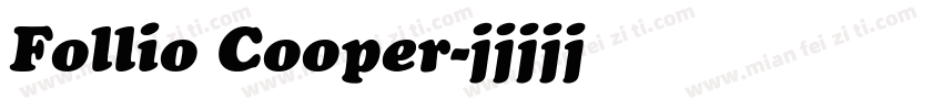 Follio Cooper字体转换